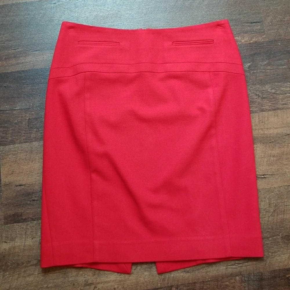 Express Red Pencil Skirt